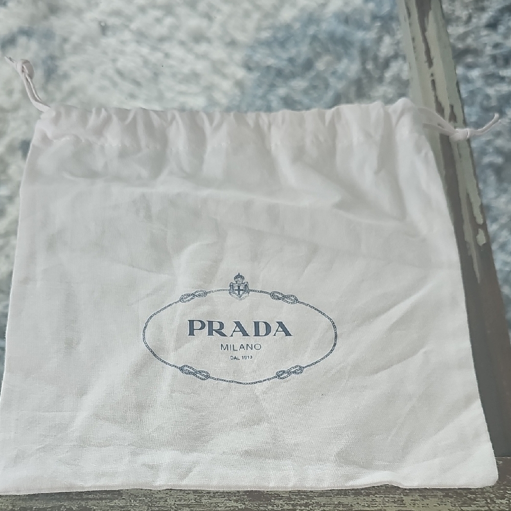 Prada White Drawstring Dust Bag